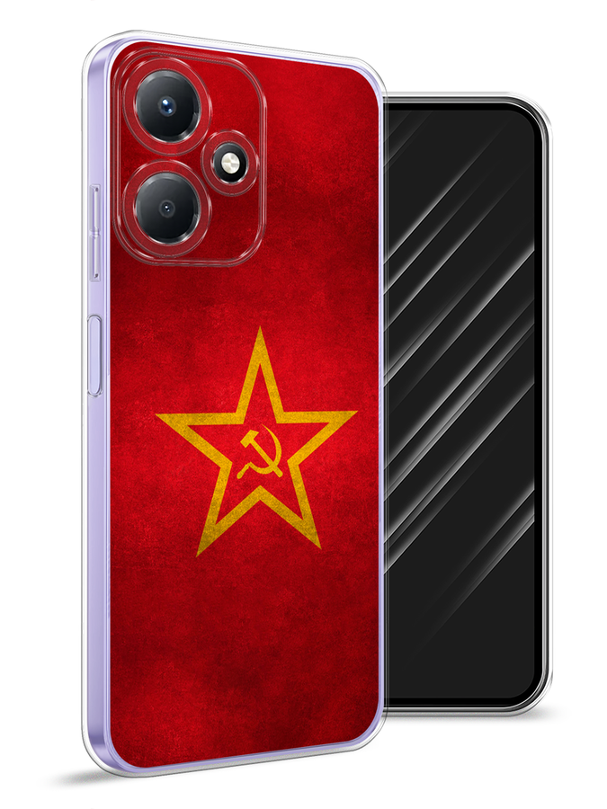 

Чехол Awog для Infinix Hot 30 Play "Красное знамя", Желтый;красный, 3104250-10