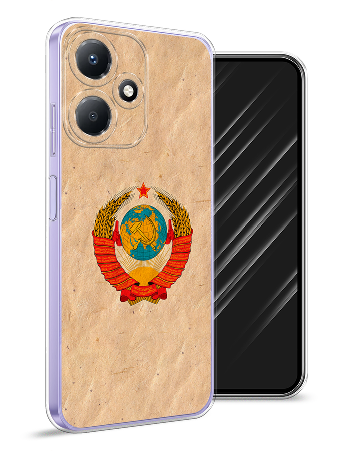 

Чехол Awog для Infinix Hot 30 Play "Союз пролетариев", Бежевый;красный, 3104250-10