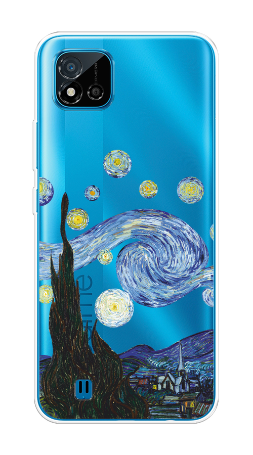 

Чехол на Oppo Realme C11 (2021) "Ночь Ван Гога", Голубой;синий;черный, 257550-1