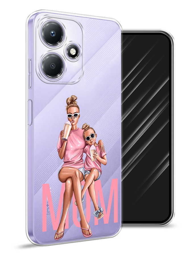 

Чехол Awog для Infinix Hot 30 Play "Lovely mom", Бежевый;розовый;прозрачный, 3104250-7