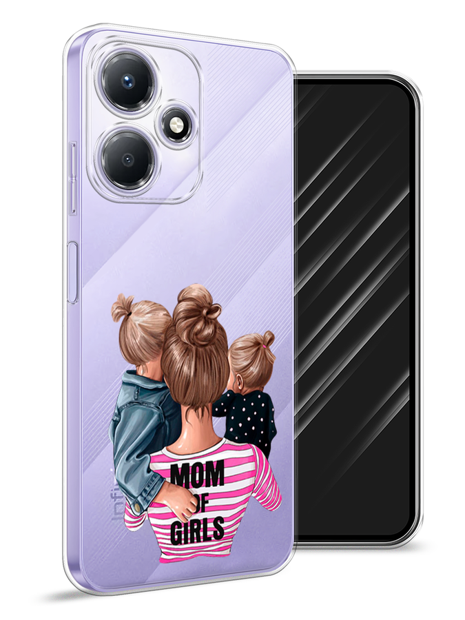 

Чехол Awog для Infinix Hot 30 Play "Mom of Girls", Разноцветный, 3104250-6