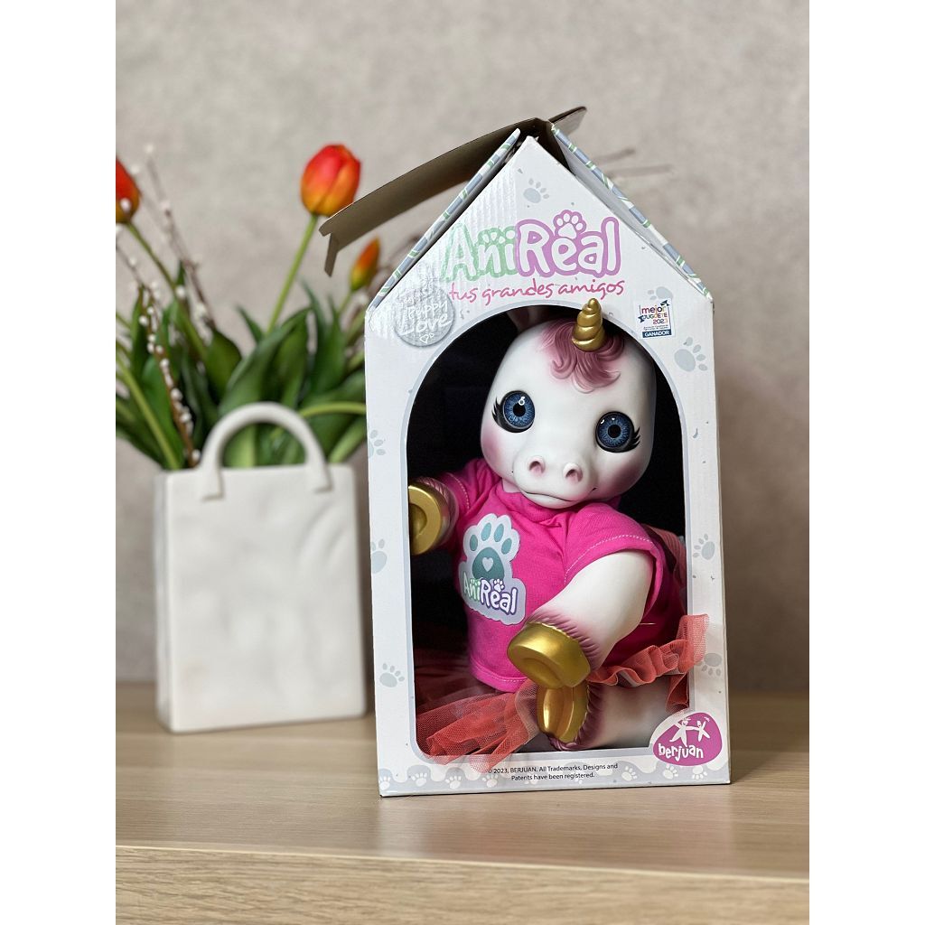 Игрушка Berjuan мягконабивная 35см AniReal Единорожка (60105)