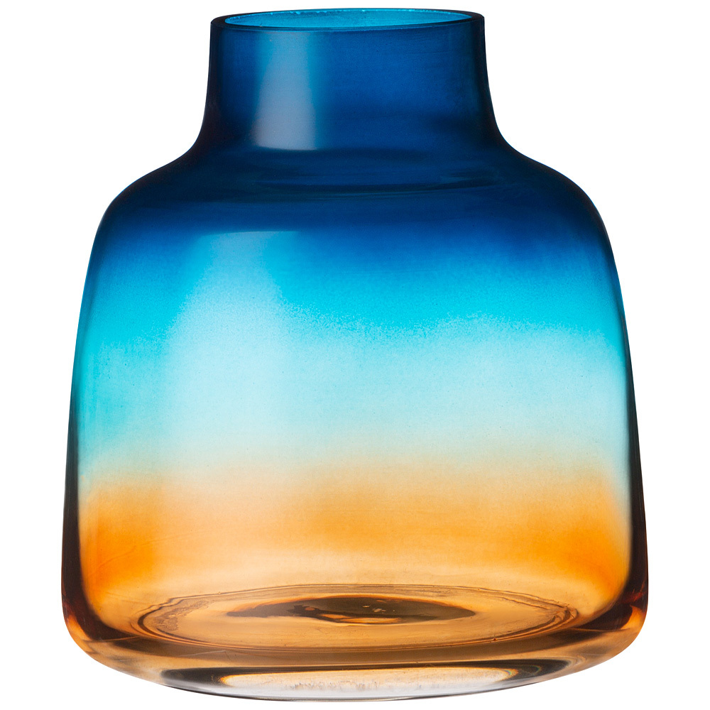 

Ваза Muza "Leona blue amber"высота 15 см (380-761)