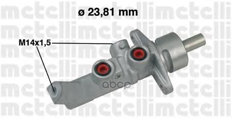 

METELLI Главный тормозной цилиндр (23,81mm) 1шт