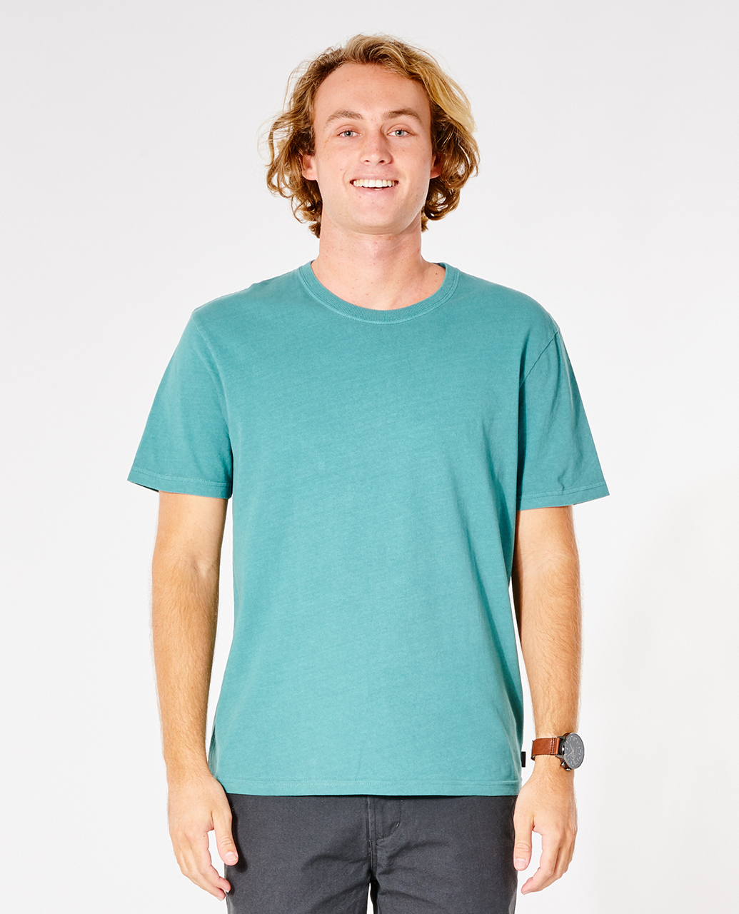 

Футболка мужская Rip Curl PLAIN WASH TEE зеленая L, PLAIN WASH TEE