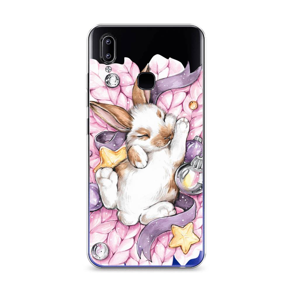 

Чехол для Vivo Y93/Y93 lite "Кролик спит", Розовый;белый, 262950-5