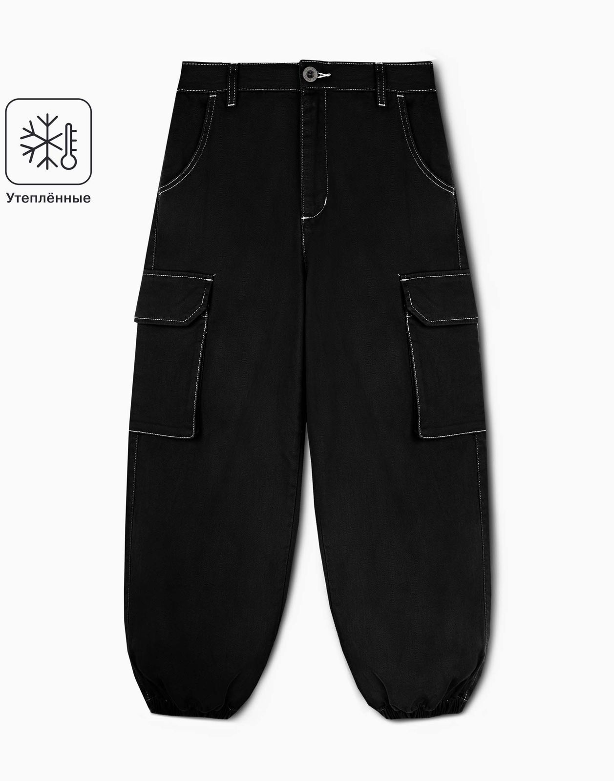 

Утепленные брюки для девочки Gloria Jeans GWB001423 черный 14+/170, GWB001423