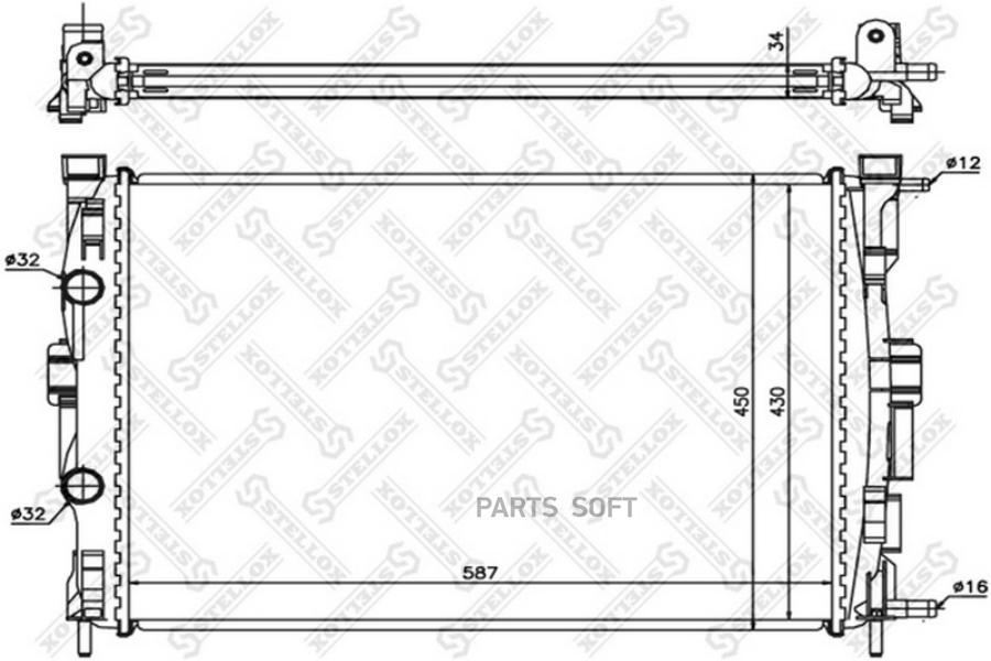 

STELLOX Радиатор охлаждения STELLOX 1025358sx