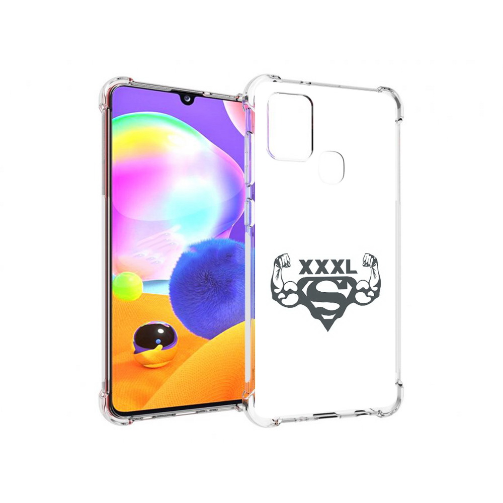 

Чехол MyPads Tocco для Samsung Galaxy A21s бодибилдинг супермен (PT149116.528.237), Прозрачный, Tocco
