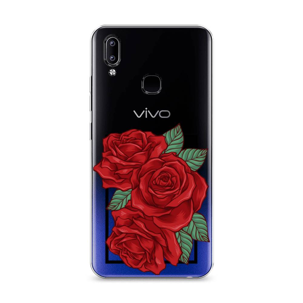 

Чехол для Vivo Y93/Y93 lite "Три алые розы", Красный, 262950-2