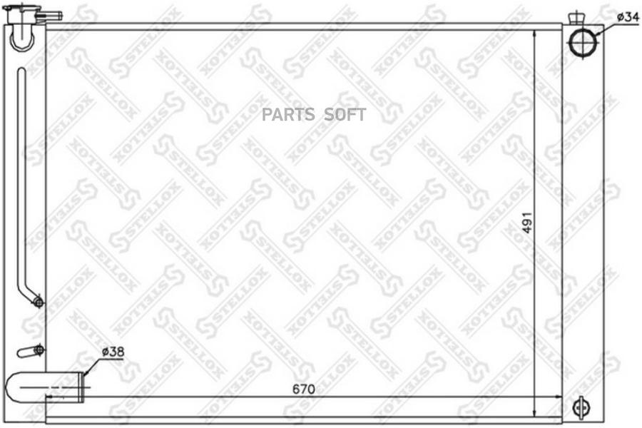 

STELLOX Радиатор охлаждения STELLOX 1025363sx
