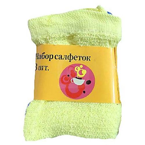 

Салфетки махровые 24 x 24 см 3 шт