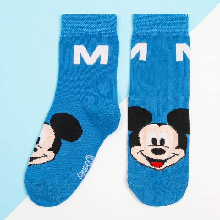 

Носки для мальчика «Микки Маус», DISNEY, 18-20 см, цвет синий, Микки Маус и друзья