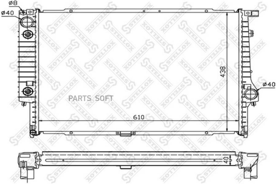 

STELLOX Радиатор охлаждения STELLOX 1025415sx