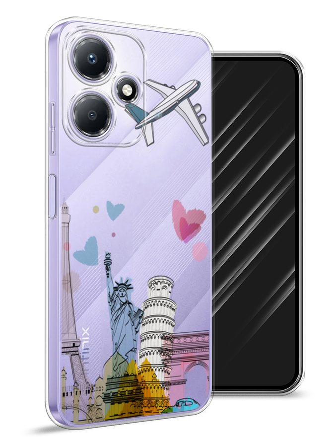 

Чехол Awog для Infinix Hot 30 Play "Самолет путешествий", Желтый, 3104250-10