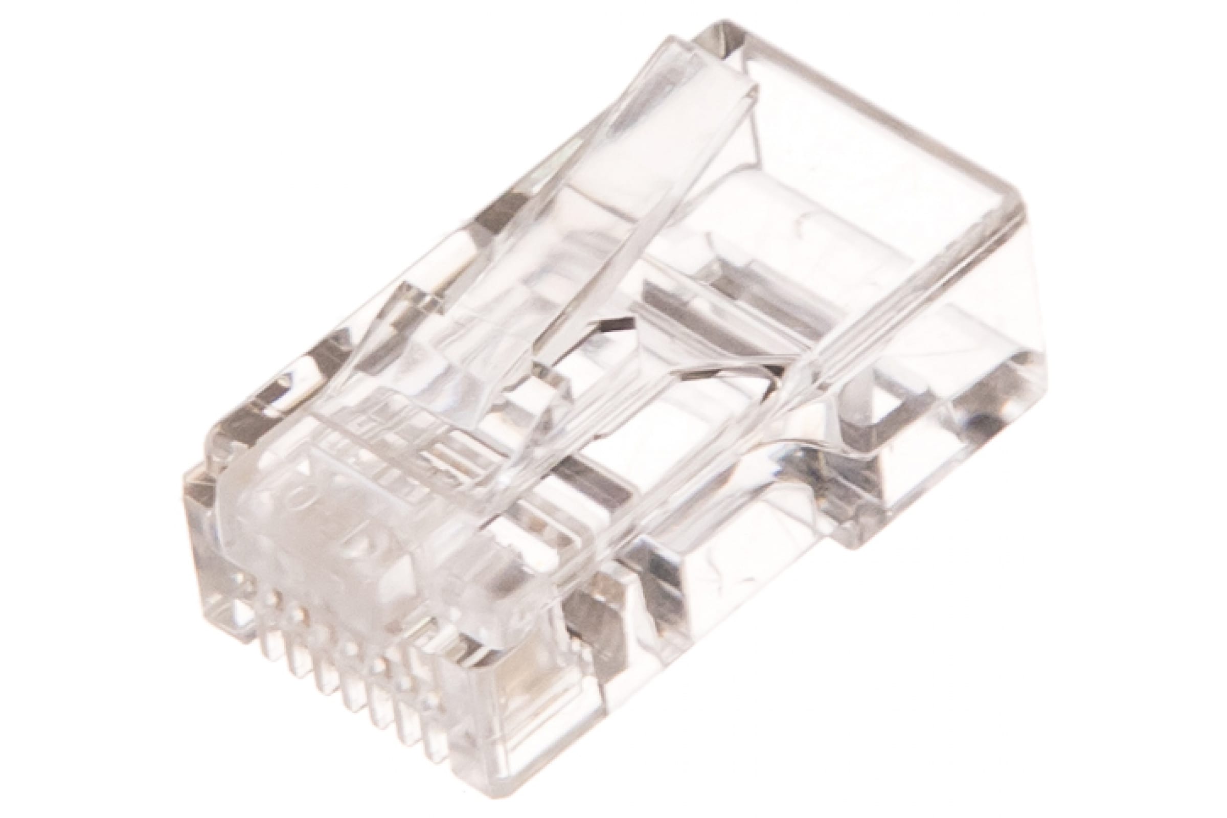 

NIKOMAX Коннектор RJ45/8P4C под витую пару, плоский ввод, уп-ка 100шт. NMC-RJ84FZ06UD1-100