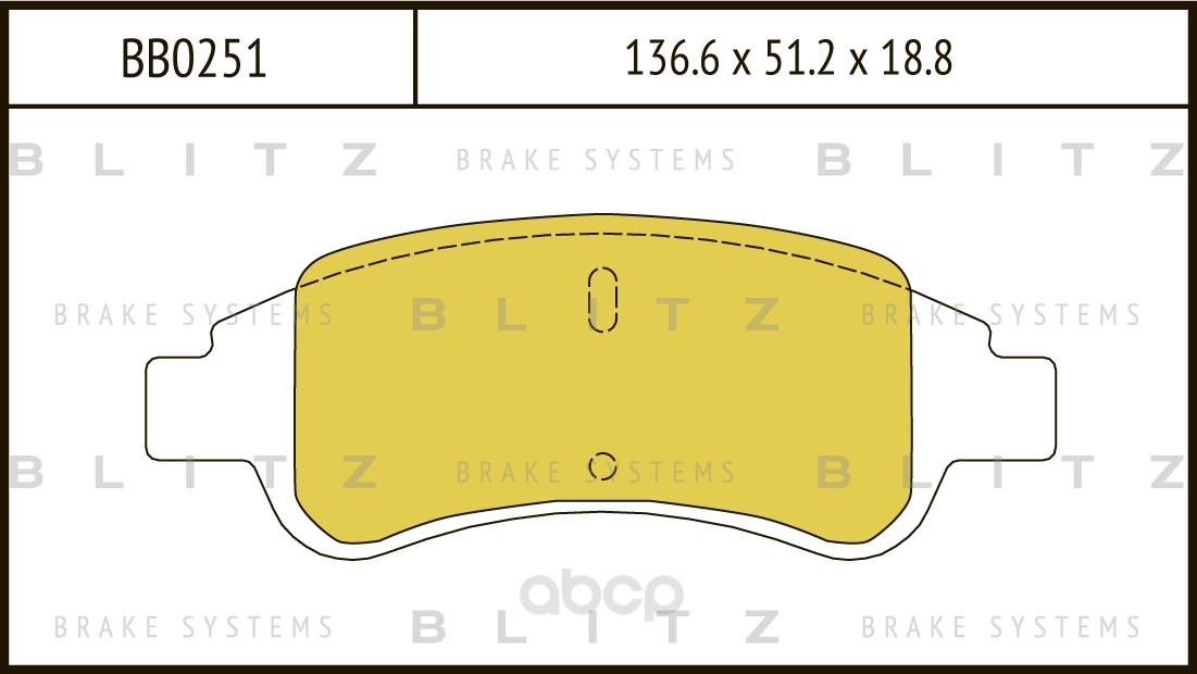 

Тормозные колодки BLITZ дисковые для Citroen C4, Berlingo 96-/Peugeot Partner 00- BB0251