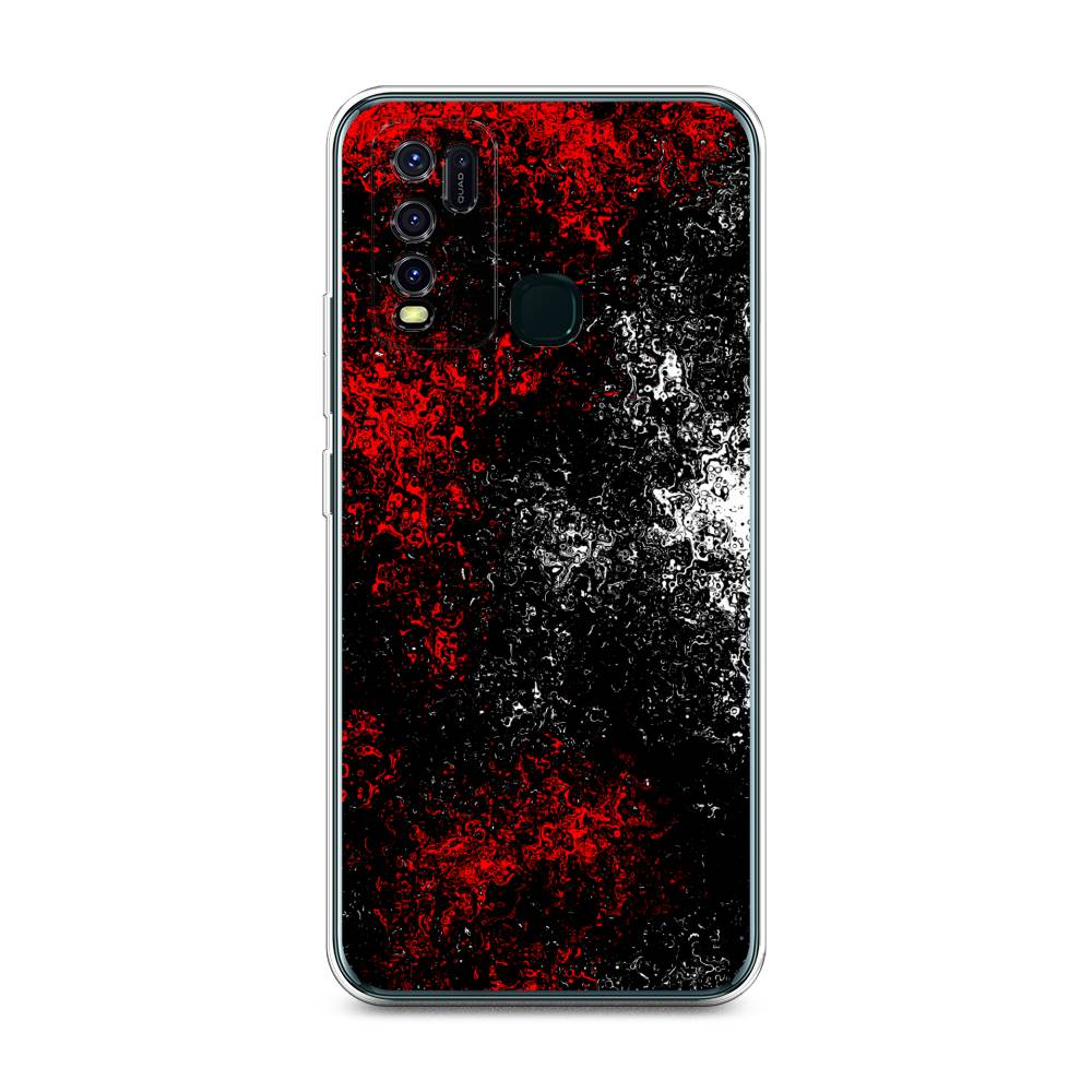 

Чехол для Vivo Y30/Y50 "Монотипия", Красный;черный;белый, 263150-3