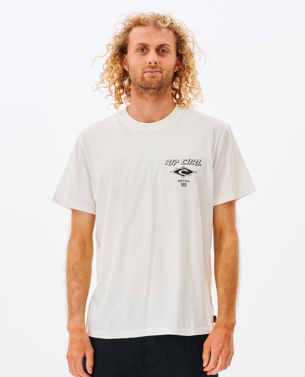 

Футболка мужская Rip Curl FADE OUT ICON TEE белая XL, FADE OUT ICON TEE