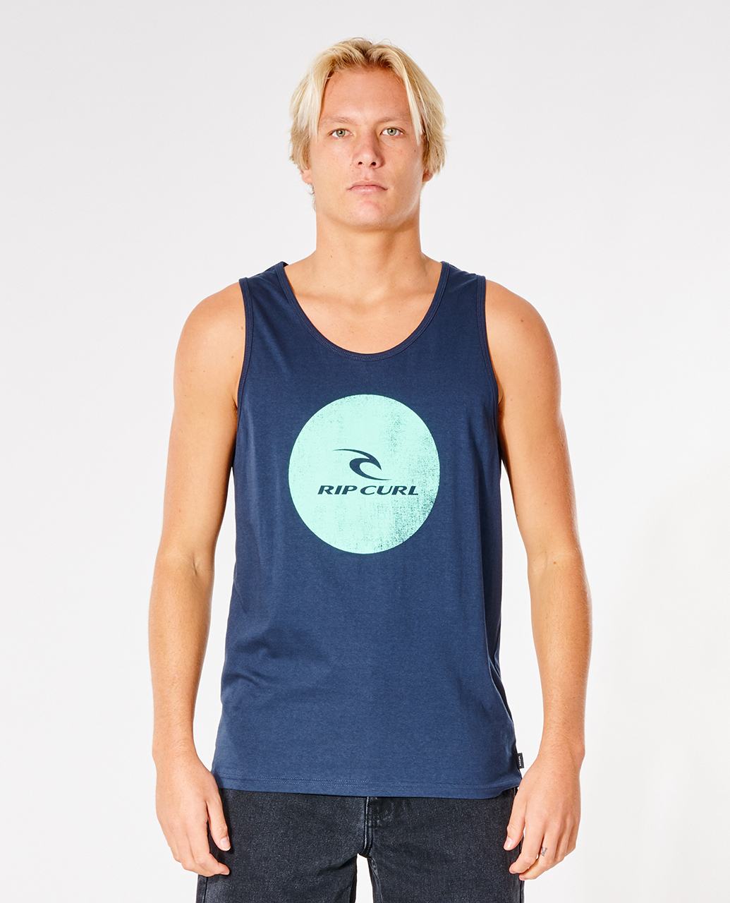 

Майка мужская Rip Curl CORP ICON TANK синяя M, CORP ICON TANK