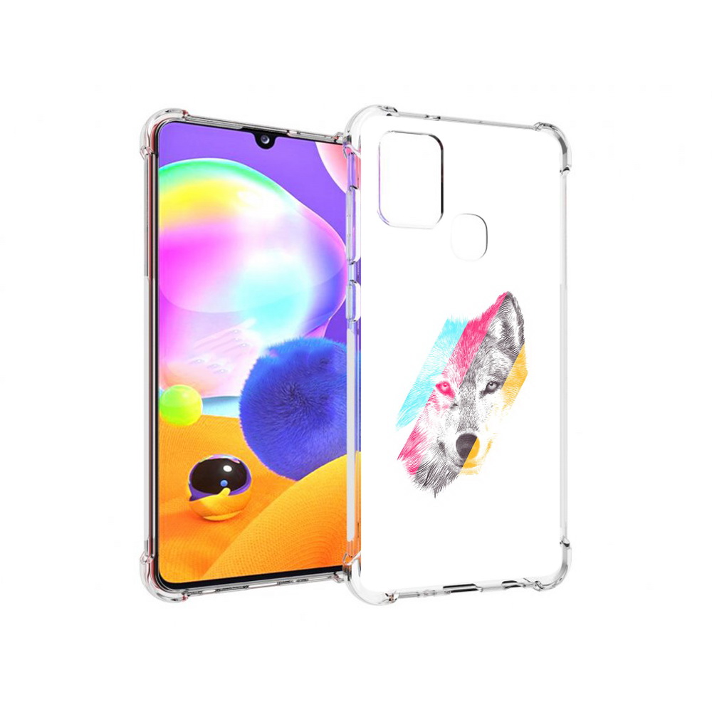 

Чехол MyPads Tocco для Samsung Galaxy A21s волк градиент (PT149116.528.268), Прозрачный, Tocco