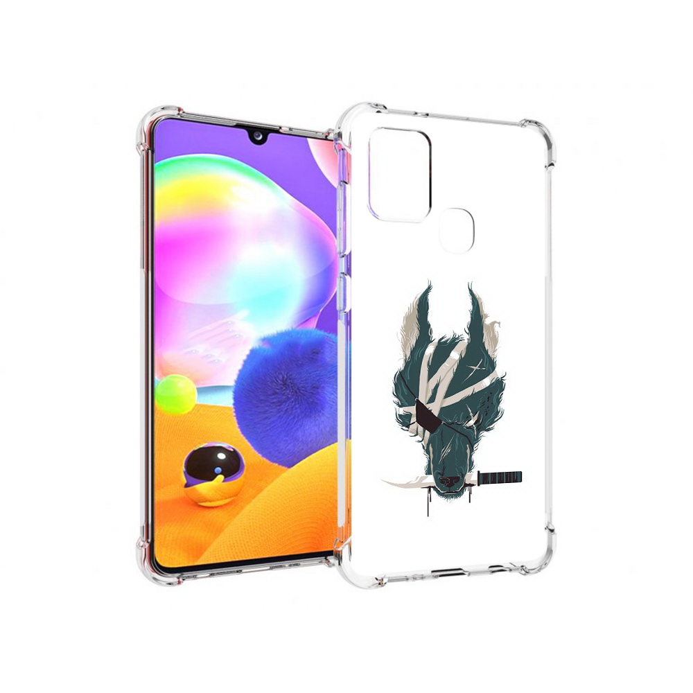 

Чехол MyPads Tocco для Samsung Galaxy A21s волк-разбойник (PT149116.528.271), Прозрачный, Tocco