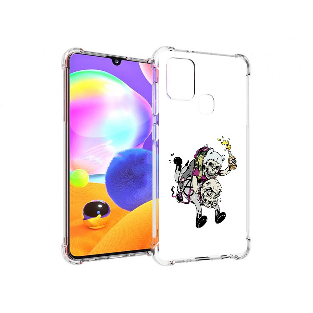 

Чехол MyPads Tocco для Samsung Galaxy A21s время приключений скелеты (PT149116.528.277), Прозрачный, Tocco