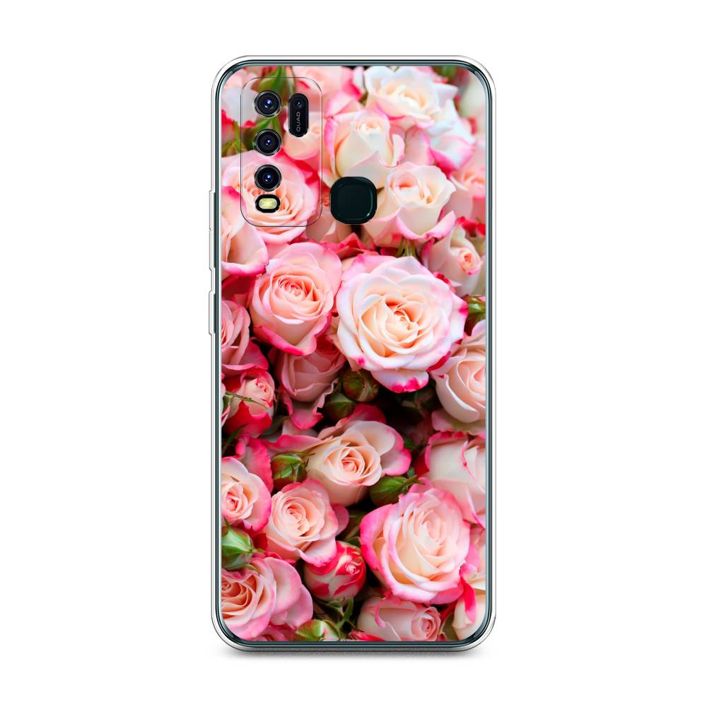 

Чехол для Vivo Y30/Y50 "Много роз", Розовый, 263150-2