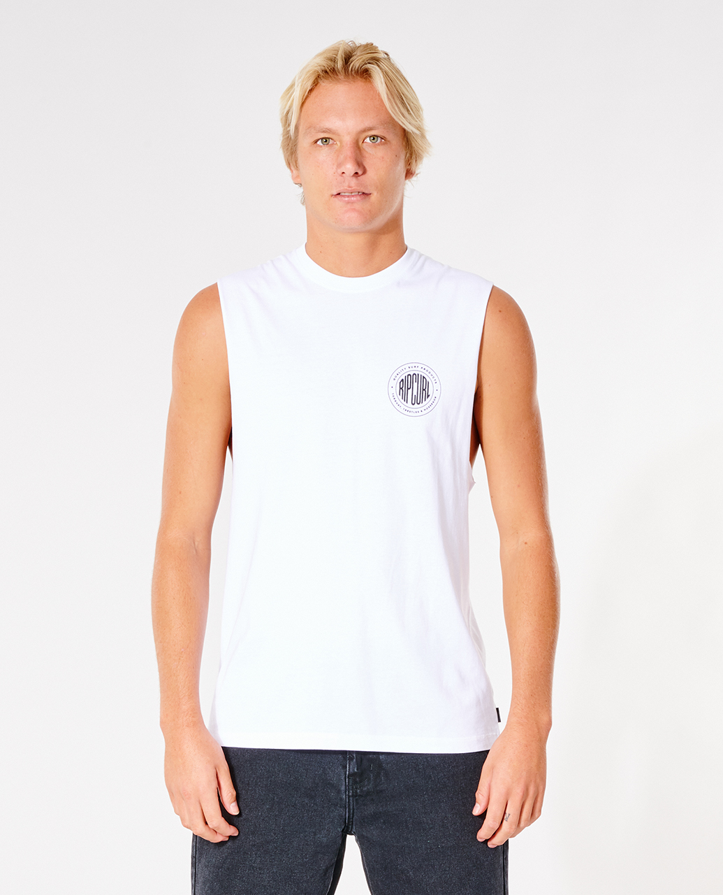 

Майка мужская Rip Curl STAPLE MUSCLE белая S, STAPLE MUSCLE