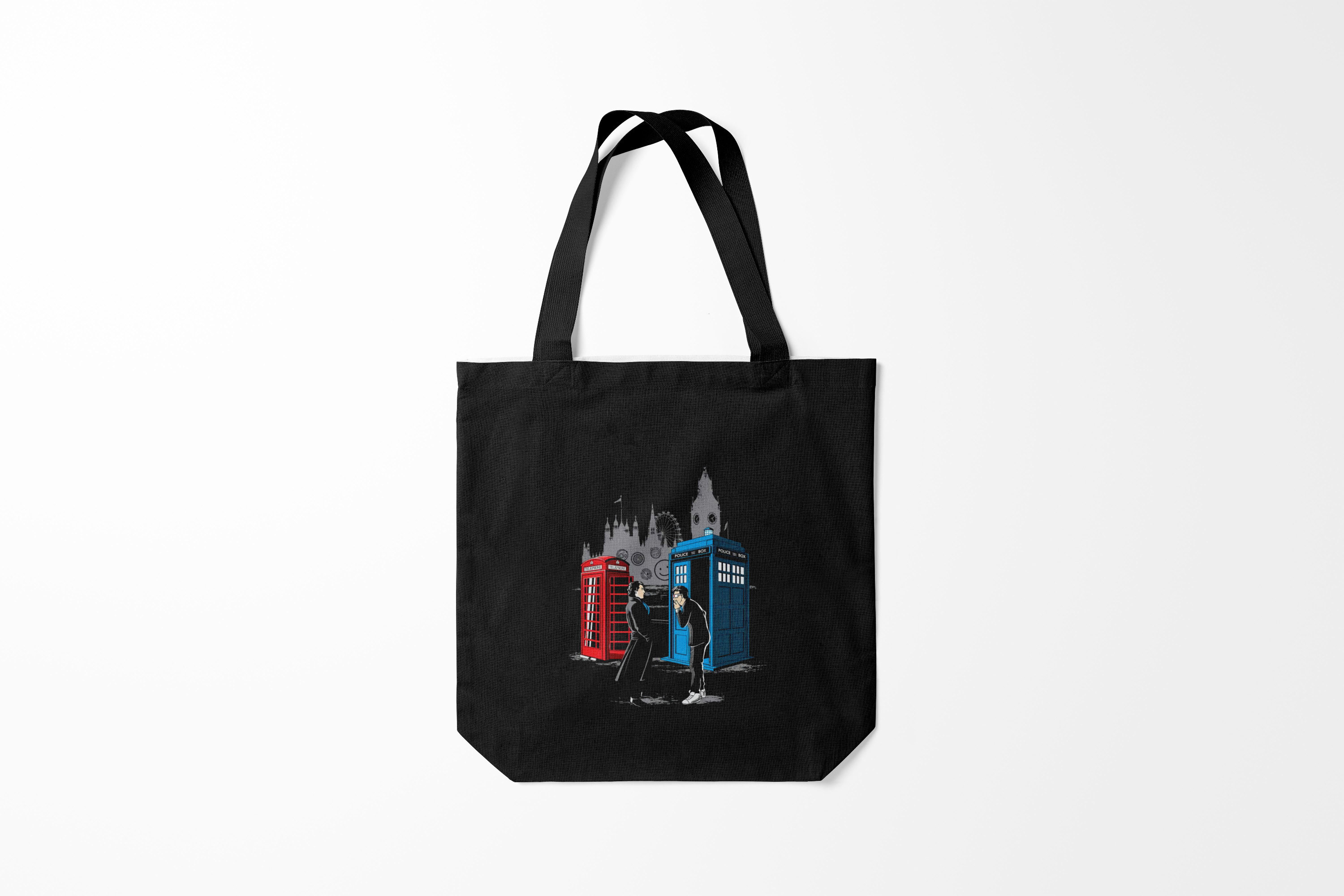 

Сумка шoппер унисекс Burnettie Doctor Who Шерлок х Доктор, разноцветный, Doctor Who Шерлок х Доктор