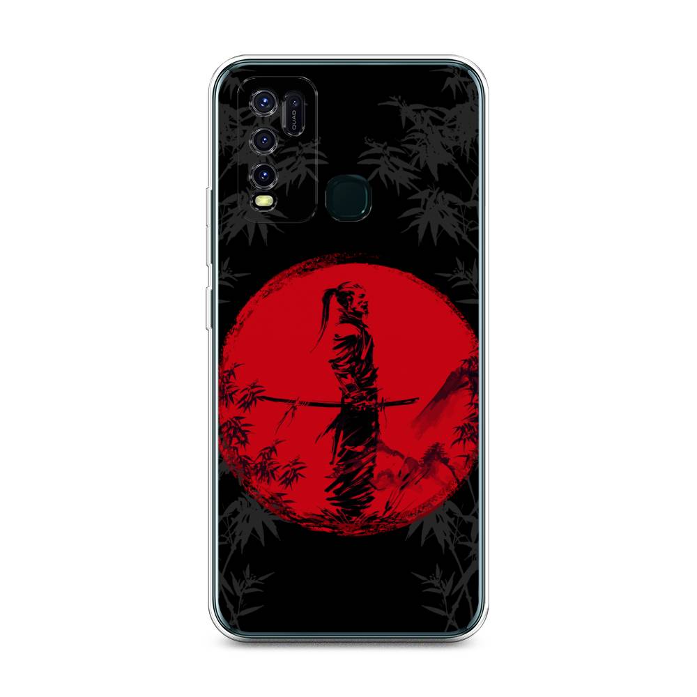 

Чехол для Vivo Y30/Y50 "Самурай на красном фоне", Черный;красный;серый, 263150-4