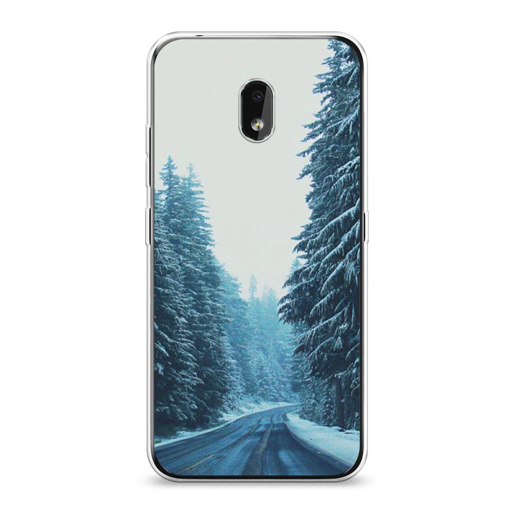 

Чехол на Nokia 2.2 "Зима 9", Бежевый;голубой;черный, 122950-2