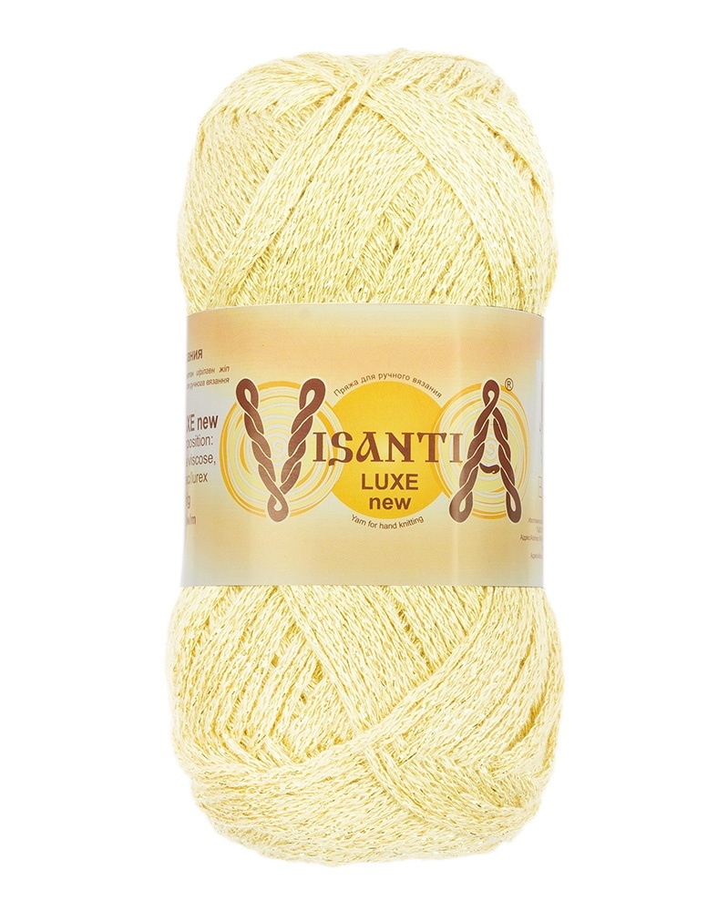 

Visantia Luxe new, вискоза, люрекс, 5х100 г, 240 м, цвет 01 белый с перламутровым