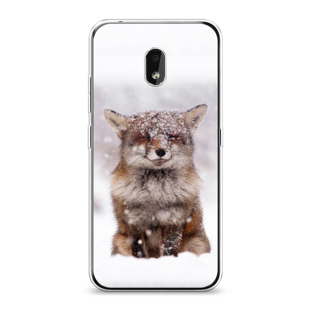 

Чехол на Nokia 2.2 "Зимняя лиса", Белый;серый;коричневый, 122950-1