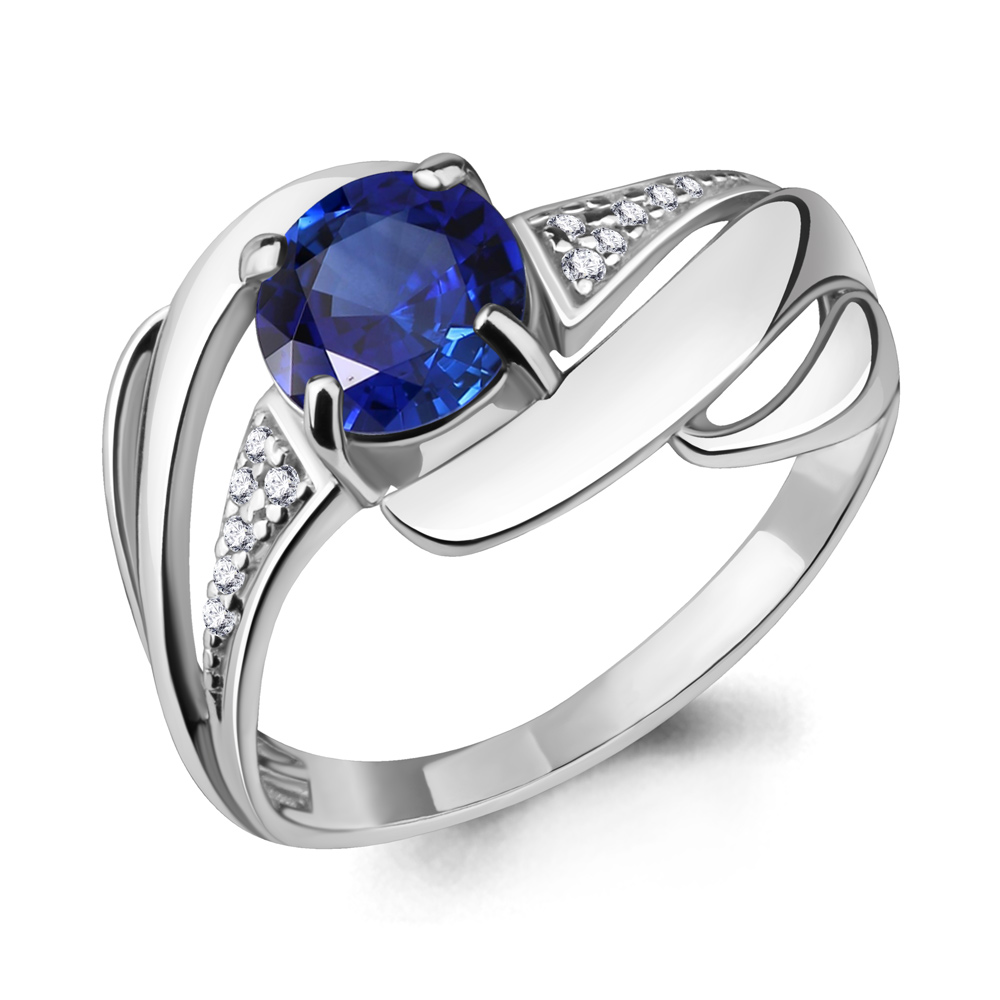 

Кольцо из серебра р. 17,5 AQUAMARINE 65872Б_925_р, 65872Б_925_р