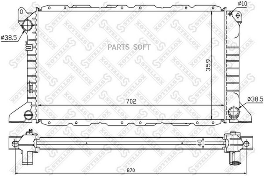 

STELLOX Радиатор охлаждения STELLOX 1025428sx