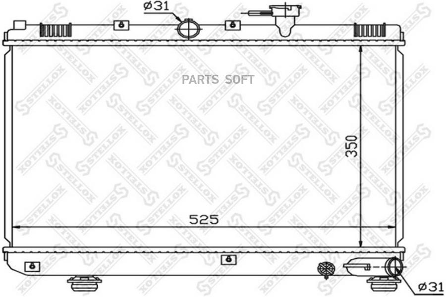 

STELLOX Радиатор охлаждения STELLOX 1025464sx