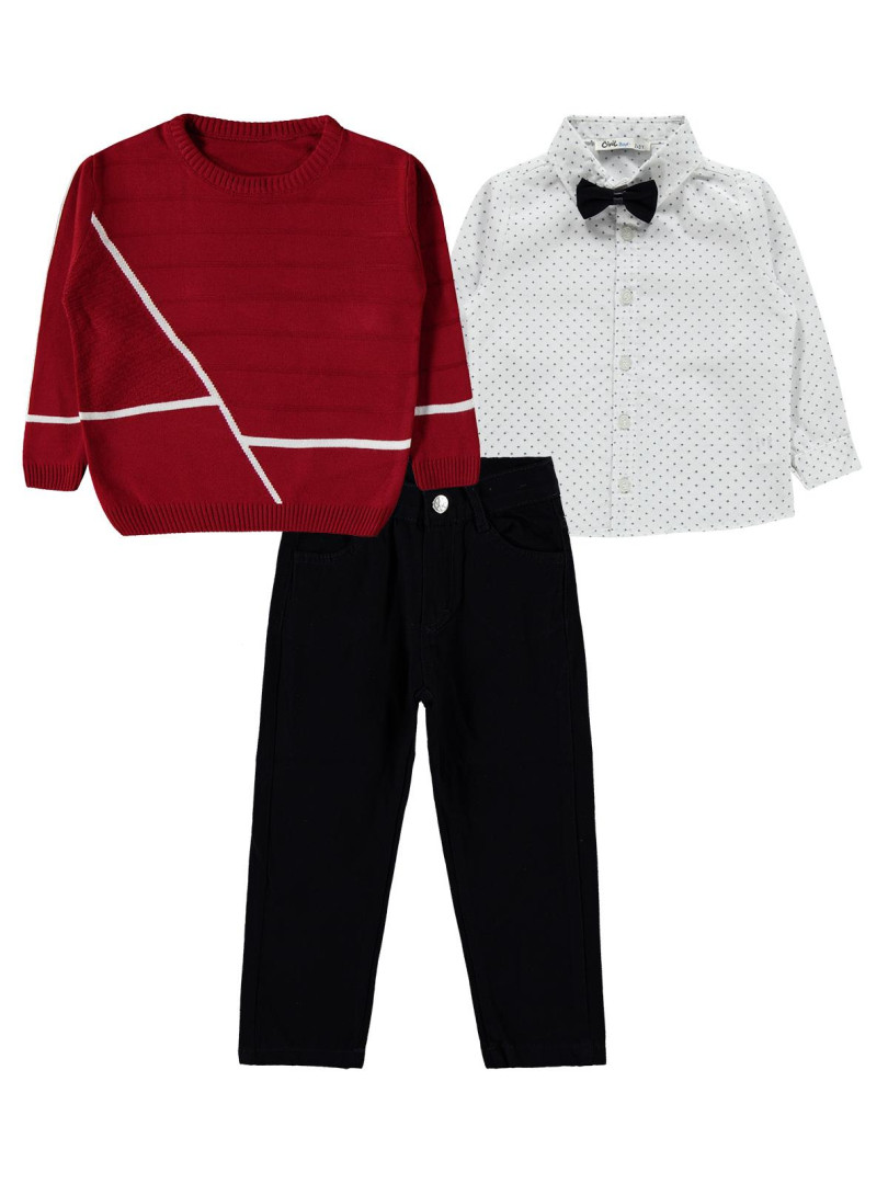 

Костюм тройка Civil Boys 171685107K21 бордовый 24-36 мес (доставка из-за рубежа), 171685107K21