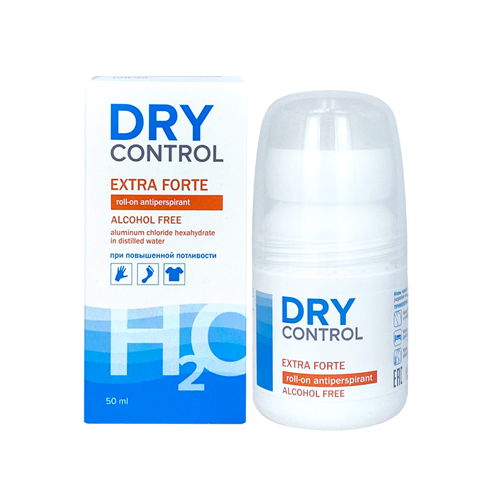 Антиперспирант DRYCONTROL H2O, при повышенной потливости, ролик, 50 мл