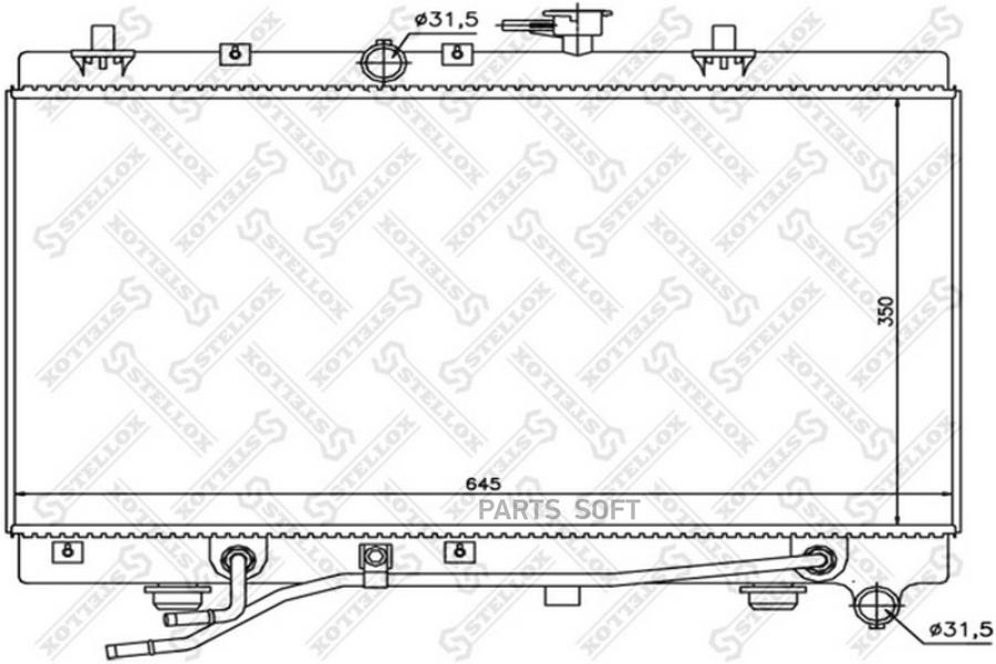 

STELLOX Радиатор охлаждения STELLOX 1025470sx