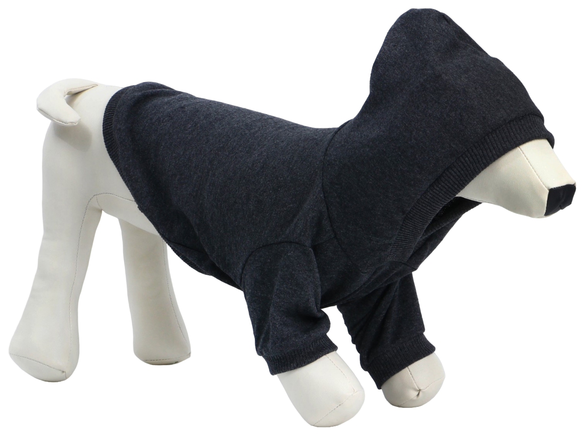 Толстовка для собак, футер, размер XS, Серый