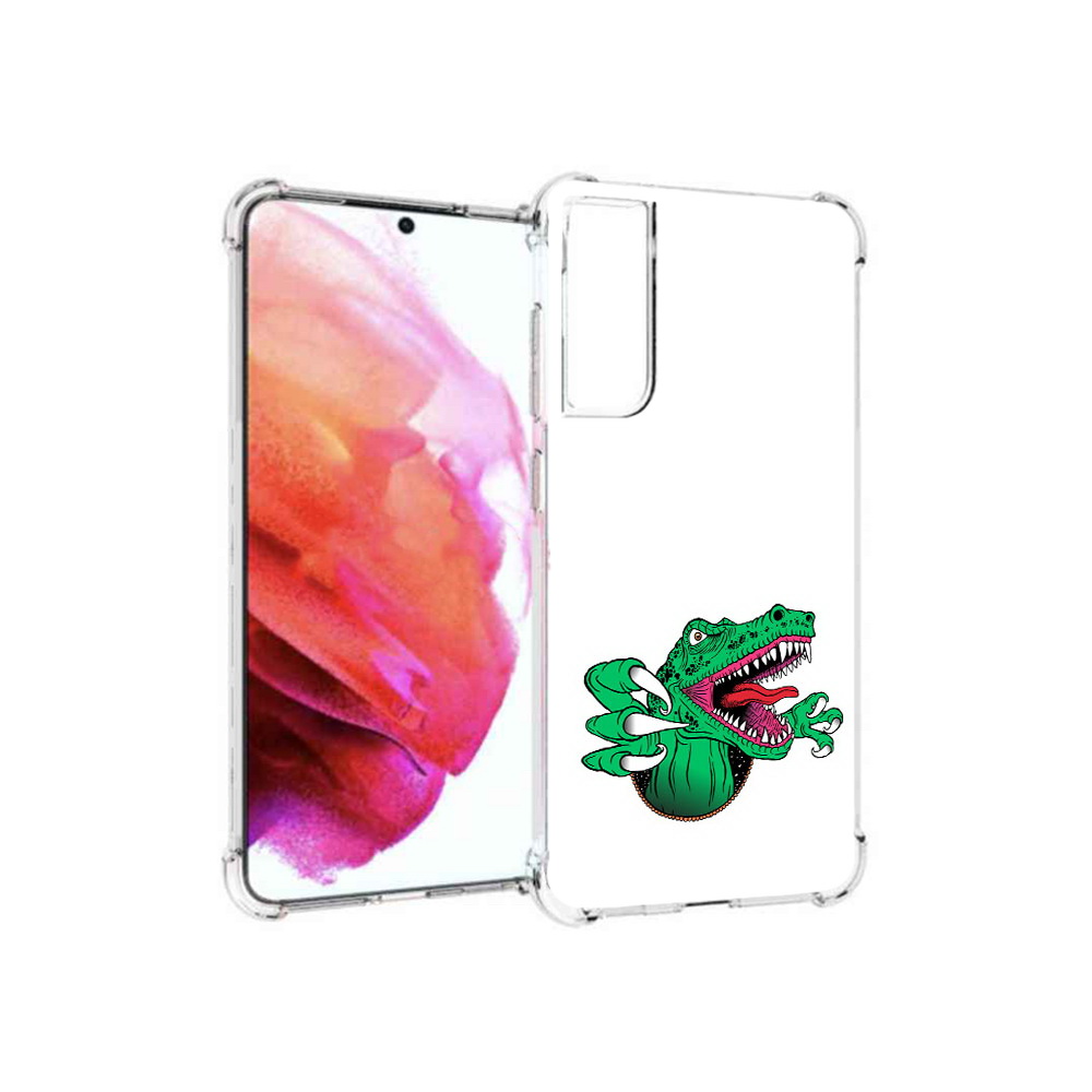 

Чехол MyPads Tocco для Samsung Galaxy S21 FE крокодил, Прозрачный, Tocco