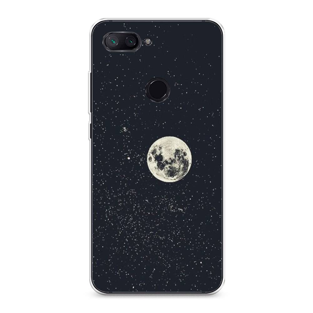

Чехол на Xiaomi Mi 8 Lite (Youth Edition) "Полнолуние", Красный, 34550-2