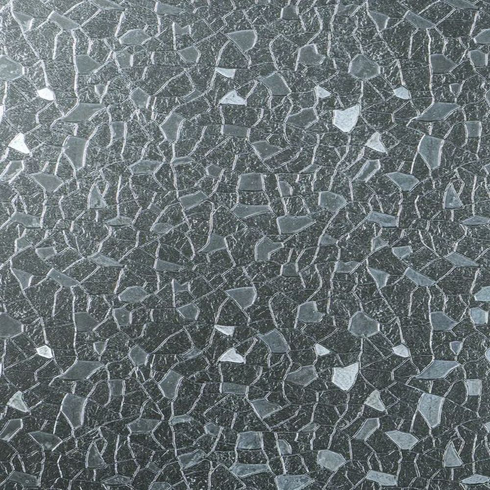 фото Пленка статическая декоративная для окон битое стекло прозрачная 0,675х1,5 м deluxe de luxe