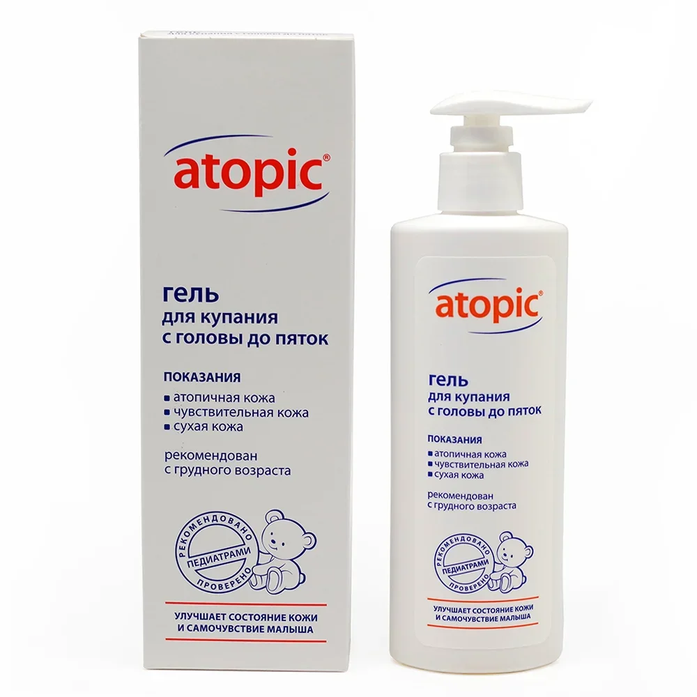 Гель для купания с головы до пяток Atopic 200 мл