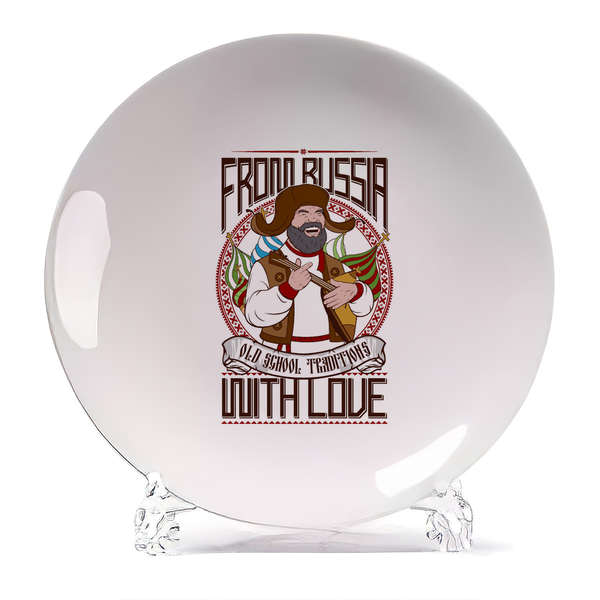 

Тарелка CoolPodarok From Russia with love, From Russia with love