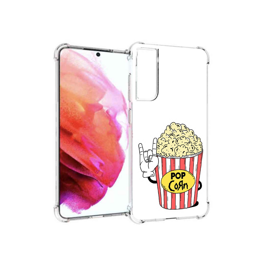 

Чехол MyPads Tocco для Samsung Galaxy S21 FE крутой попкорн, Прозрачный, Tocco