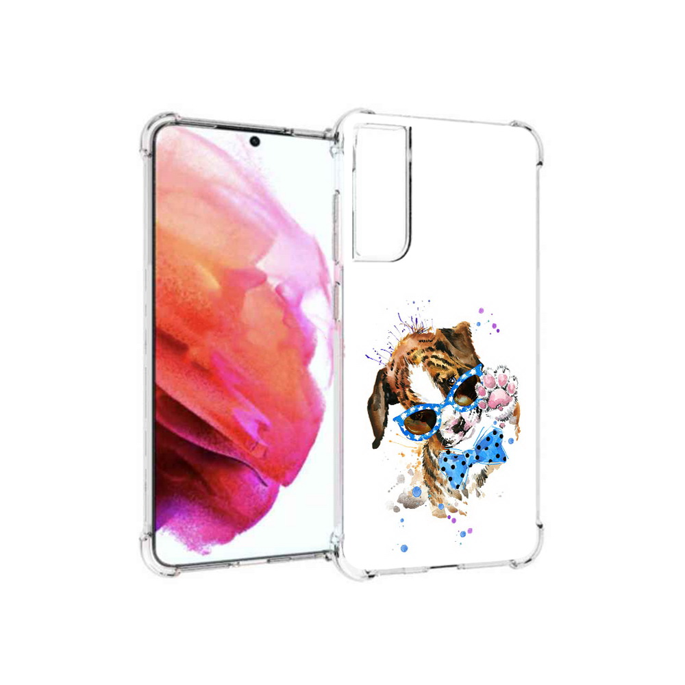 

Чехол MyPads Tocco для Samsung Galaxy S21 FE лапочка, Прозрачный, Tocco