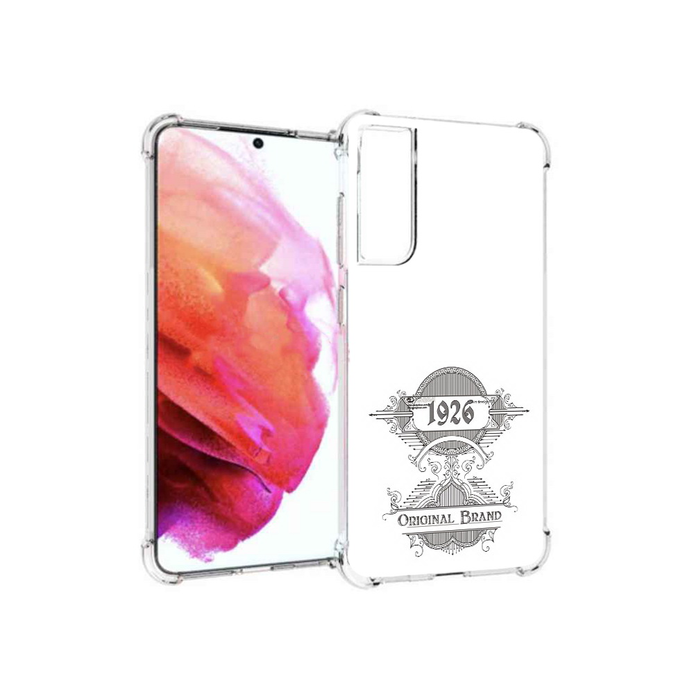 

Чехол MyPads Tocco для Samsung Galaxy S21 FE логотип черно белый, Прозрачный, Tocco