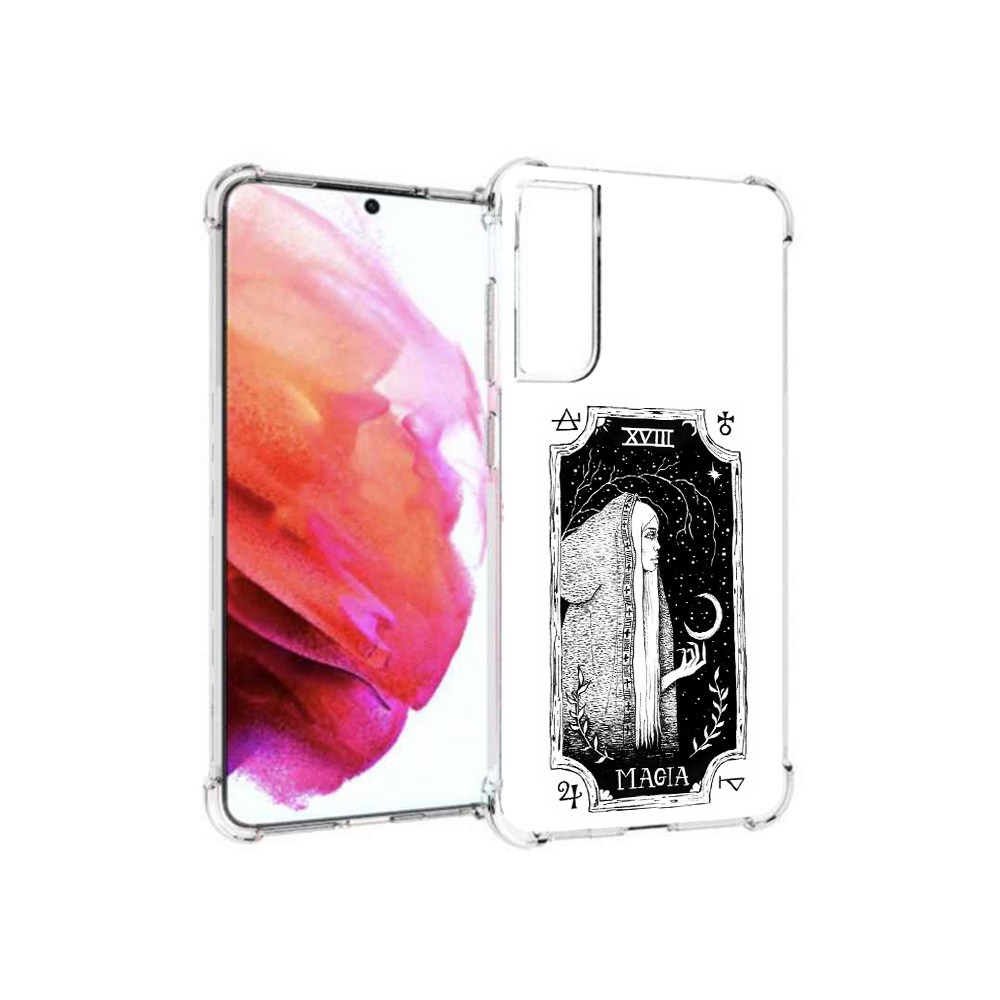 

Чехол MyPads Tocco для Samsung Galaxy S21 FE лунная магия, Прозрачный, Tocco